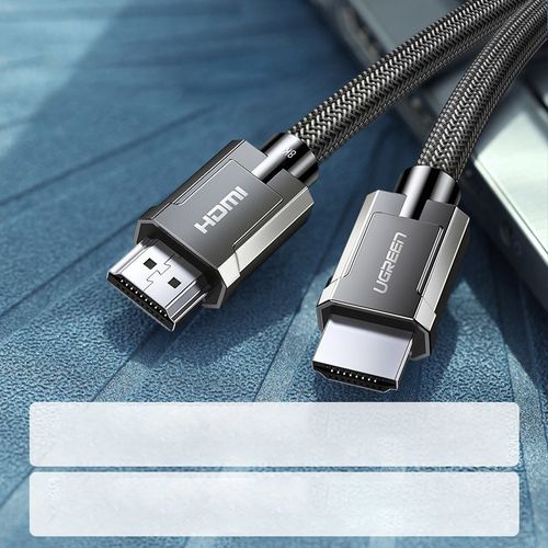 Kabel przewód HDMI 2.1 8K 4K 3D 48Gbps HDR VRR QMS ALLM eARC QFT 2m szary na Arena.pl