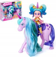 KOOKYLOO Rainbow Unicorn Aurora LALECZKA LALKA AKCESORIA PREZENT DLA DZIECI