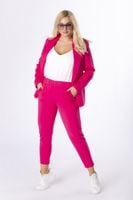 KLASYCZNY ELEGANCKI GARNITUR PROSTY FASON 48 FUKSJA