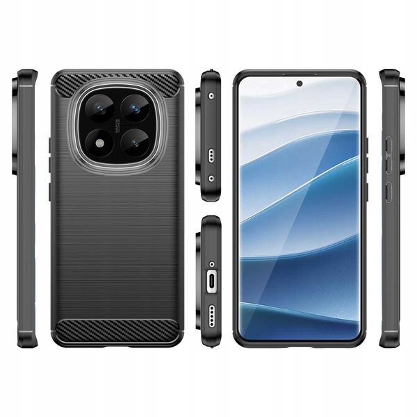 Spacecase Carbon Redmi Note 14 Pro+ 5G Black zdjęcie 6