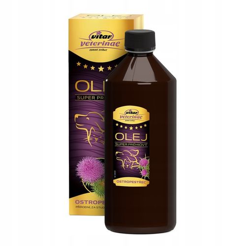 VITAR Veterinae Olej z Ostropestu 1000 ml -bogate źródło witaminy E+Omega 3 na Arena.pl