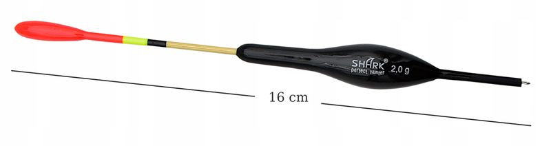 Spławik Przelotowy z BALSY SHARK Perfekt Hunter 2 g / 16 cm zdjęcie 3