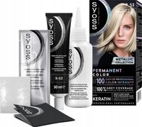 SYOSS PERMANENT COLOR METALLIC COLLECTION FARBA 9_53 SREBRZYSTY BLOND