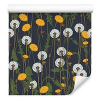 Tapeta do salonu mlecze dmuchawiec liście zieleń