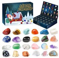 Kalendarz Adwentowy z Kryształami Minerałami Kamienie 24 dni na Prezent