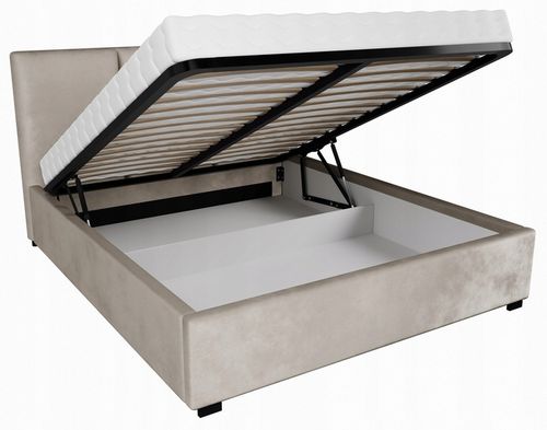 Łóżko tapicerowane 140x200 cm z pojemnikiem VINCI różne kolory wzory mix na Arena.pl