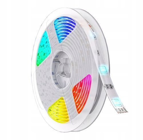 Taśma LED RGB 5m Rolka 12V Listwa Pasek Kolorowa 50W 4000lm IP20 Mocna na Arena.pl