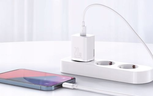 ŁADOWARKA BASEUS sieciowa Super Si Quick Charger 1xUSB-C 20W (biała) na Arena.pl