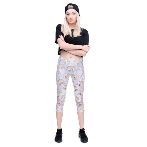 Legginsy 3/4 fullprint EMOJI MONKEYS zdjęcie 2