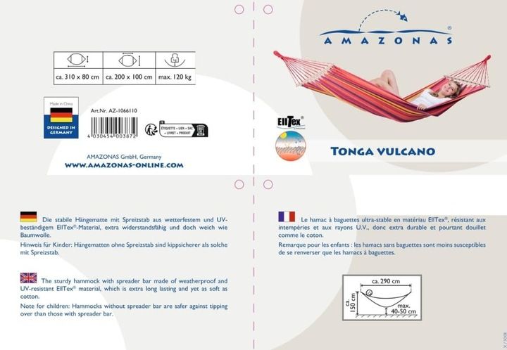 Amazonas Hamak Tonga Vulcano zdjęcie 3
