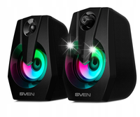 SVEN 370 głośniki komputerowe 2.0 6W LED, zasilanie USB, zestaw 2.0