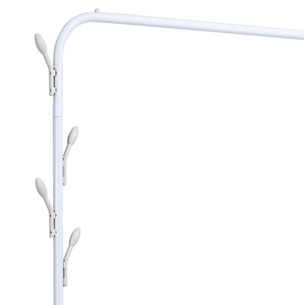 Wieszak loftowy na ubrania Feliks biały zdjęcie 5