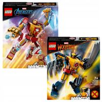 LEGO MARVEL 76203 IRONMAN AVENGERS 76202 Mechaniczna zbroja Wolverine’a