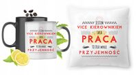 Dla Vice Kierownika Zestaw Kubek Magiczny + Poduszka Z Nadrukiem Ze Zdjęcie