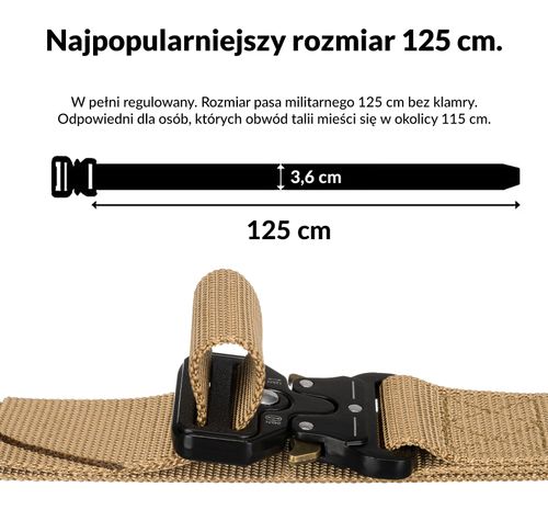 pasek parciany bl159-9260 khaki na Arena.pl