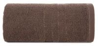 Ręcznik bawełniany z błyszczącą nicią GALA 70X140 ciemnobrązowy