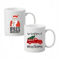 Kubek z nadrukiem napis PREZENT BYŁEŚ GRZECZNY