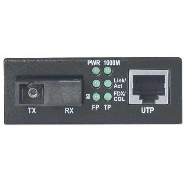 INTELLINET MEDIA KONWERTER 100/1000BASE-T RJ45/1000BASE-SX SM SC WDM zdjęcie 2