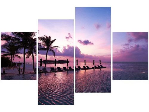 OBRAZ MAGICZNY ZACHÓD SŁOŃCA MALEDIWACH na Arena.pl