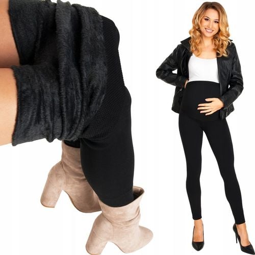 LEGGINSY OCIEPLANE FUTERKIEM CIĄŻOWE PLUS SIZE CIEPŁE GRUBE NA ZIMĘ na Arena.pl