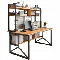 BIURKO KOMPUTEROWE CIEMNY BUK POD LAPTOP STOLIK GAMINGOWE NOWOCZESNE 120 CM