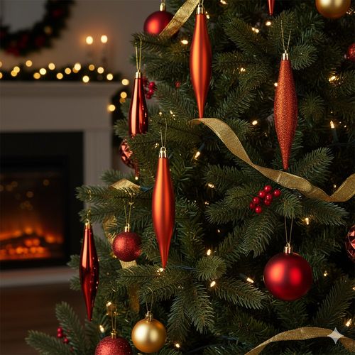 4x Bombki Choinkowe Świąteczne Nietłukące Czerwone Zestaw Bombek Choinka na Arena.pl