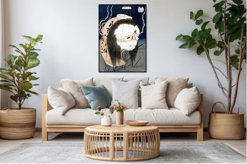 Plakat 70x100cm The Lantern Ghost, Iwa, Hokusai Japoński Vintage do Salonu na Arena.pl
