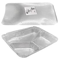 pojemnik aluminiowy trójdzielny z pokrywką 100szt