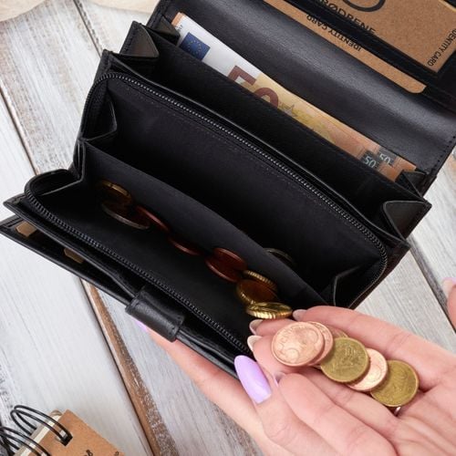 portfel damski duży skórzany rfid brodrene g-32-bl na Arena.pl