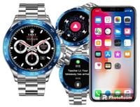 SMARTWATCH zegarek SMARTBAND do IPHONE HUAWEI PULSOMETR KROKOMIERZ AMOLED