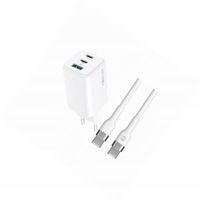Szybka ładowarka GaN 65W 3 wejścia z długim kablem 2m do Xiaomi Mi 10
