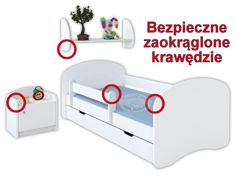 Barierka ochronna do łóżka dziecięcego - długość 80 cm na Arena.pl