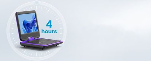 PRZENOŚNY SAMOCHODOWY ODTWARZACZ DVD 9'' LCD CZARNE 2000mAh Baterią na Arena.pl