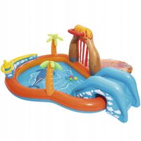 Bestway 53069 Plac Zabaw Dmuchany Lawa ze Zjeżdzalnią 265x265x104 cm Duży