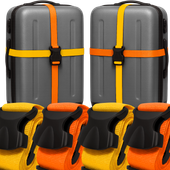 4X PAS ZABEZPIECZAJĄCY DO WALIZKI TORBY BAGAŻU MOCNY PASEK SPINAJĄCY BAGAŻ