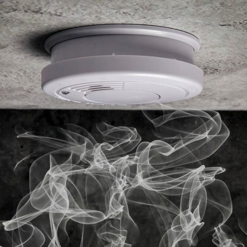 CZUJNIK DYMU SMARTWARES 85dB ALARM OPTYCZNY BATERIA TEST MONTAŻ SUFITOWY na Arena.pl