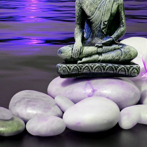 Deco Panel, Budda na kamieniach 3 90x60 na Arena.pl