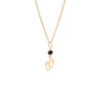 Złoty Naszyjnik Celebrytka Stópki Grawer