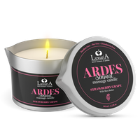 luxuria ardes massage candle strawberry grapes 80ml intimateline
