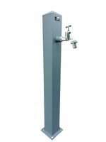 Stylowy kran zewnętrzny Antracyt -Ogród z wylewką chrom