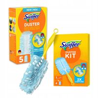 Zestaw Swiffer Duster Kit do usuwania kurzu + wkłady do miotełki 5szt