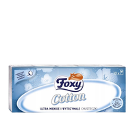 Foxy Chusteczki higieniczne 4-warstwowe - 10x9 szt