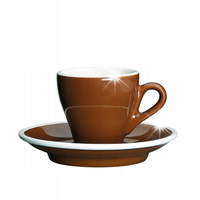FILIŻANKA do espresso CILIO 50ml brązowa spodek