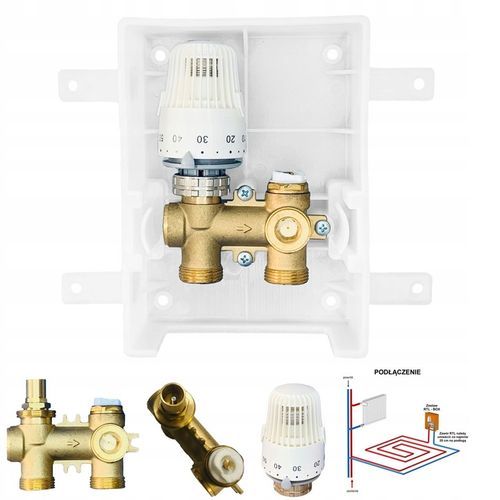 X-HOME OGRANICZNIK RTL 3/4 ZAWÓR do PODŁOGÓWKI PODTYNKOWY GŁOWICA RTL na Arena.pl