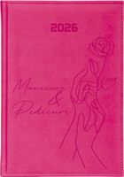 KALENDARZ A5 2026 dzienny książkowy grawer MANICURE I PEDICURE twój napis