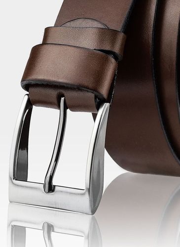 PASEK SKÓRZANY MĘSKI SZEROKI BRĄZOWY STEVENS Q2-V na Arena.pl