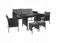 ZESTAW MEBLI OGRODOWYCH TECHNORATTAN KOMPLET MEBLI MEBLE OGRODOWE DO OGRODU