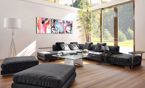 Obraz Na Płótnie - Zebra Rysunek - 150X50 Cm - Ca150X50-3075 na Arena.pl