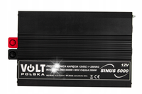 PRZETWORNICA 12V NA 230V 2500W/5000W VOLT POLSKA PEŁNY SINUS SILNIKI POMPY