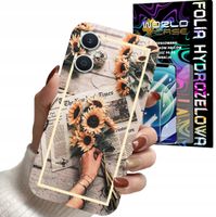 ETUI DO OPPO RENO 8 LITE 5G - SŁONECZNIK KWIATY DLA KOBIET PLECKI + FOLIA